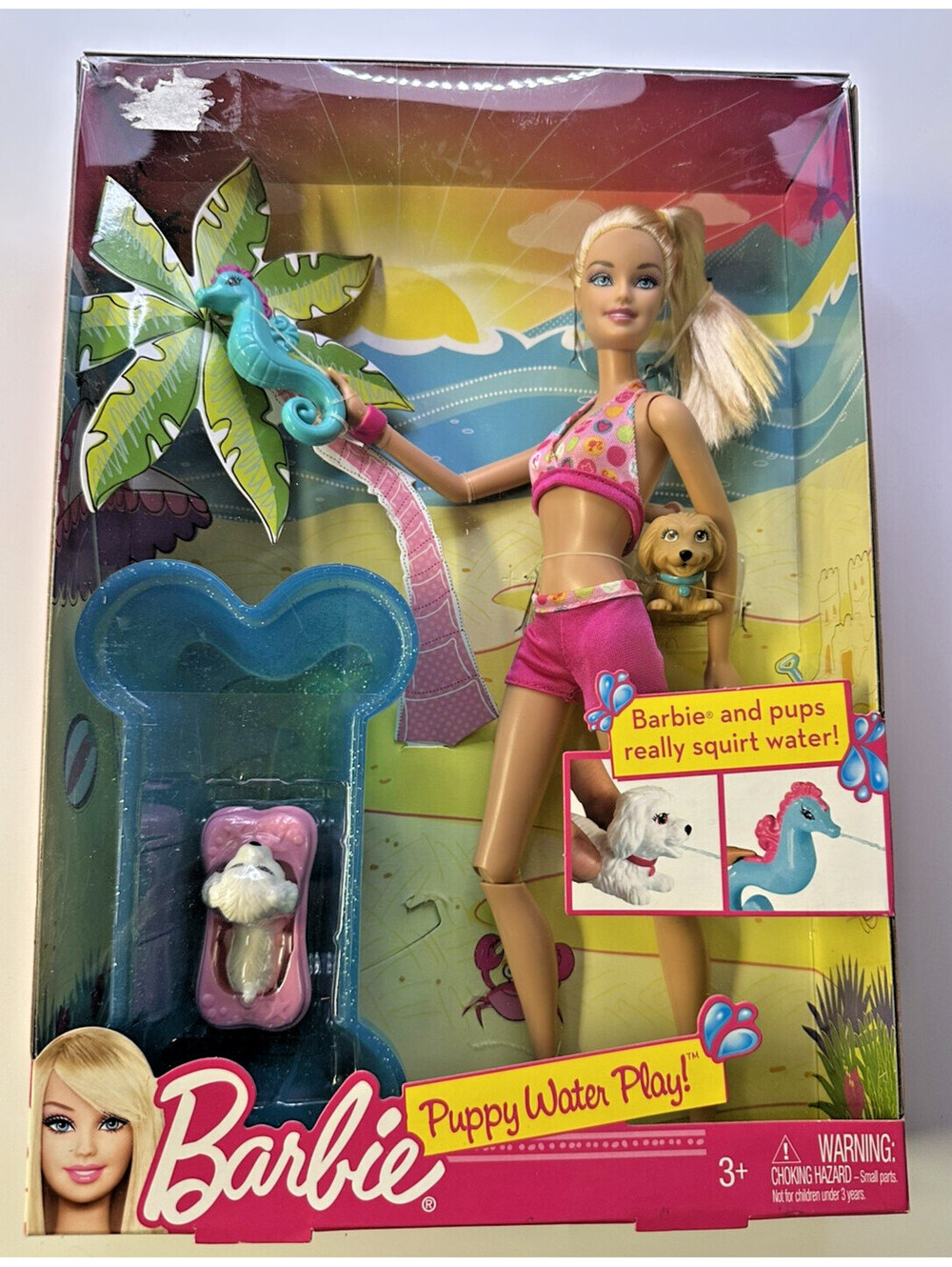 2011 Mattel “Puppy Water Play! Barbie” #X4460 *No returns if opened*